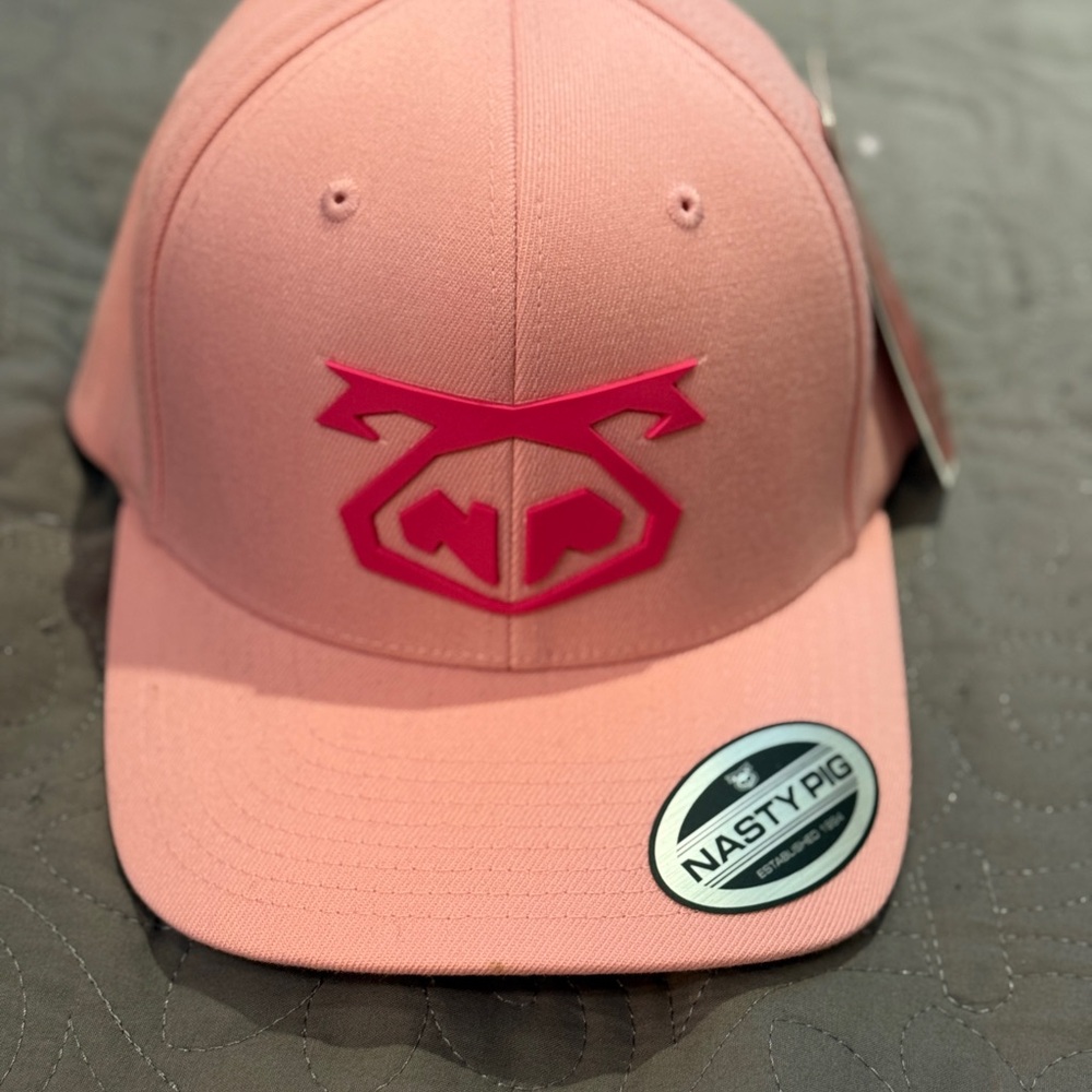 Rare Nasty Pig Blush Pink Logo Cap